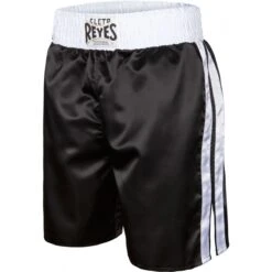 Cleto Reyes Satin Boxing Shorts -GEEZERS BOXING rebt bk wh 1 2 1 1