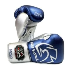 Rival RS100 Professional Sparring Boxing Gloves 9 Rival RS100 Professional Sparring Boxing Gloves -GEEZERS BOXING rival rs100 professional sparring gloves blue silver geezers boxing 1 2