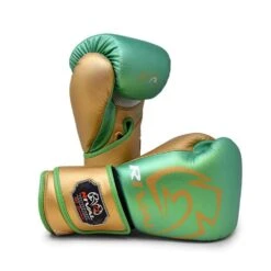 Rival RB100 Professional Bag Gloves -GEEZERS BOXING rv125 green gold a