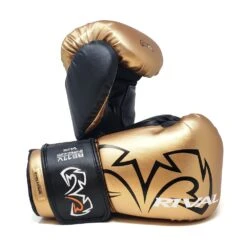 Rival RS11V-Evolution Velcro Sparring Boxing Gloves -GEEZERS BOXING rv137 gold 2