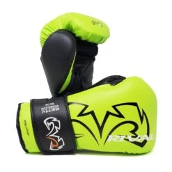 Rival RS11V-Evolution Velcro Sparring Boxing Gloves -GEEZERS BOXING rv137 lime