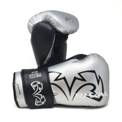 Rival RS11V-Evolution Velcro Sparring Boxing Gloves -GEEZERS BOXING rv137 silver