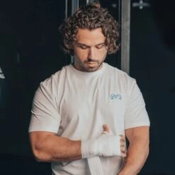 Rival Faded Gloves Graphic Tee - White -GEEZERS BOXING rv2714 c