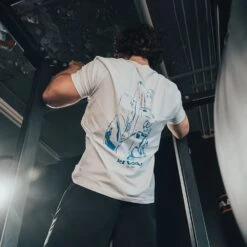 Rival Faded Gloves Graphic Tee - White -GEEZERS BOXING rv2714 d