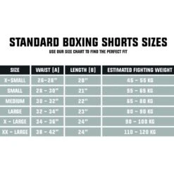 Suzi Wong X Geezers Contrast Satin Boxing Shorts -GEEZERS BOXING size guide