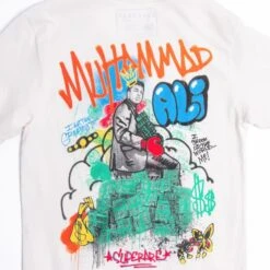 SUPERARE X ALI Stacks Graffiti T-Shirt -GEEZERS BOXING sr2708 c
