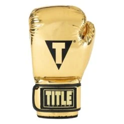 TITLE Boxing Limited Gold Pro Training Gloves -GEEZERS BOXING tb115c