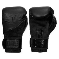 TITLE Black Blitz Sparring Gloves - Velcro