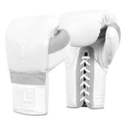 TITLE White Lace Sparring Gloves 2.0