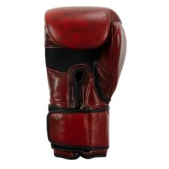 TITLE Boxing Blood Red Leather Bag Gloves -GEEZERS BOXING tb145 c