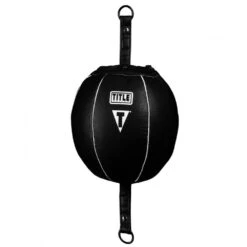 TITLE Double End Bag -GEEZERS BOXING title double end bag black 1