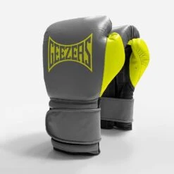 Geezers Hammer Training/Spar Boxing Gloves 2.0 - Velcro -GEEZERS BOXING velcro grey volt