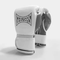 Geezers Hammer Training/Spar Boxing Gloves 2.0 - Velcro -GEEZERS BOXING velcro white grey
