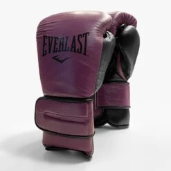 Everlast Powerlock2 Pro Training Boxing Gloves - Hook & Loop -GEEZERS BOXING velcro purple